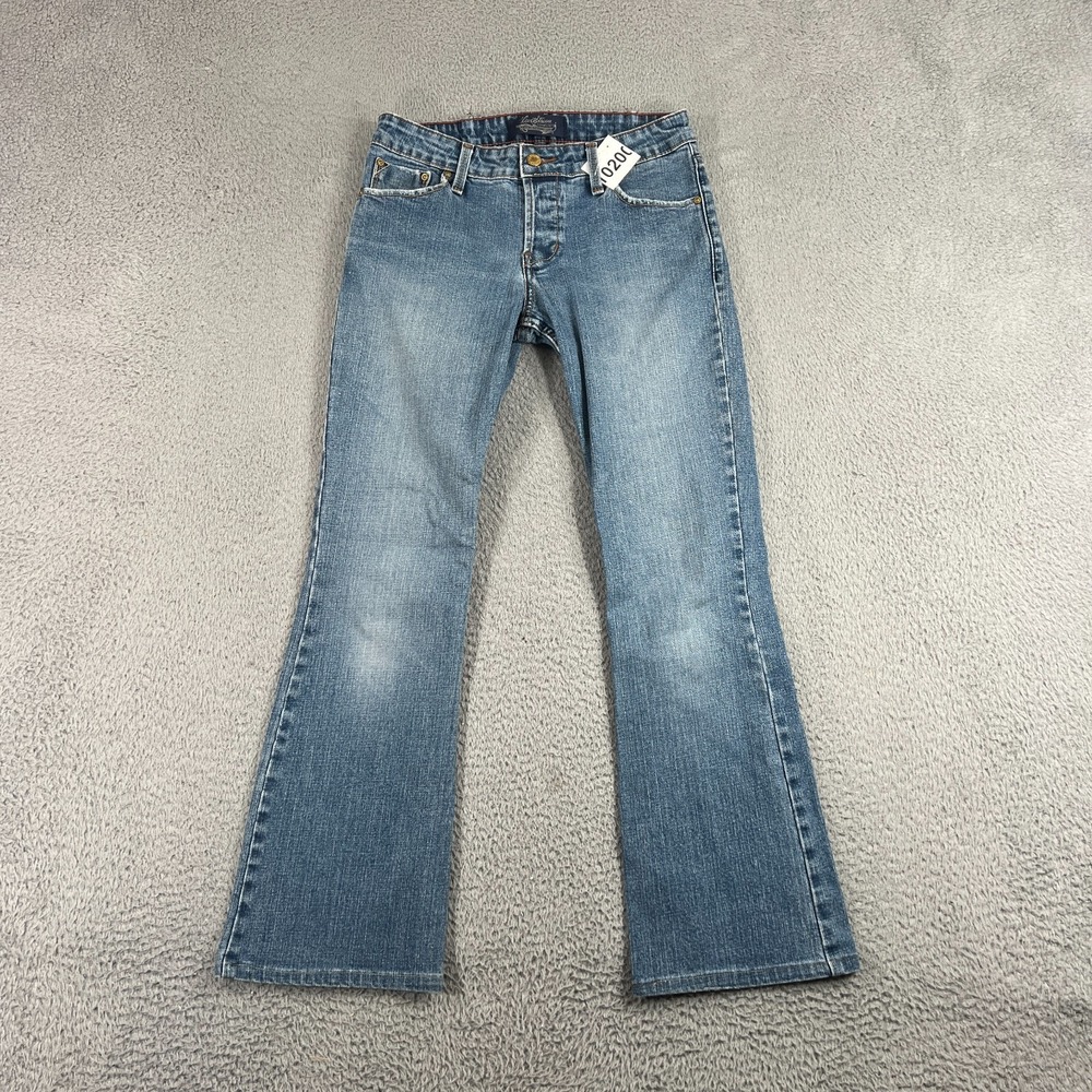 Signature Levi Strauss Low Rise Bootcut Jeans Juniors 3 Dark Wash 29x27.5 Hemmed